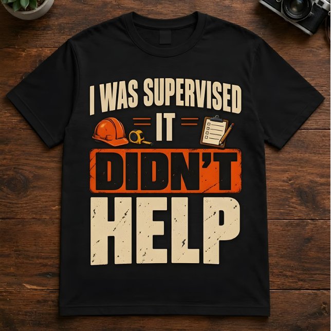 Camiseta engraçada de supervisor de construção (Criador carregado)
