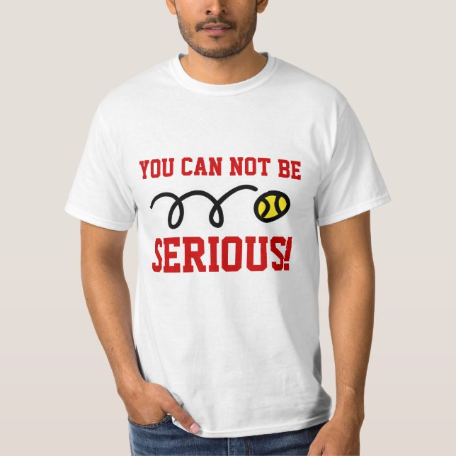 Camiseta engraçada de tênis - Você NÃO pode estar  (Frente)