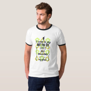 Camiseta engraçada de treino de corrida com cubo d
