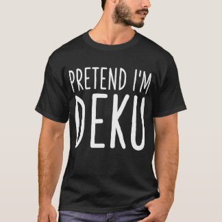 Camiseta engraçada de última hora Preguiçosa Finja