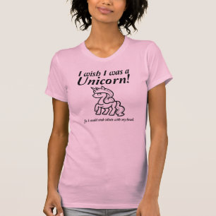 Camiseta Engraçada de Unicórnio sendo Esfaqueado