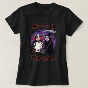 Camiseta engraçada de vaca vampira e ceifador de H