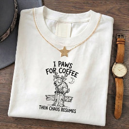 Camiseta engraçada de veado surpreso e amor por ca