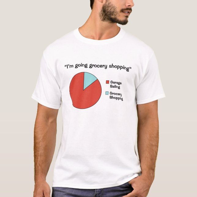 Camiseta engraçada de venda de garagem  (Frente)