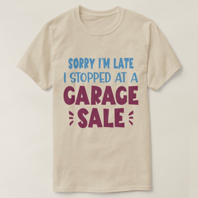 Camiseta engraçada de venda de garagem (Frente do Design)
