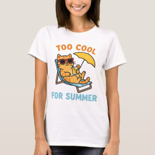Camiseta engraçada de verão para amantes de gatos 