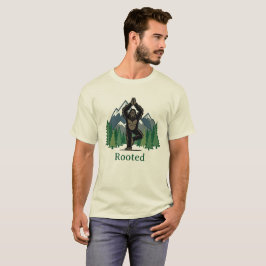 Camiseta engraçada de Yoga com Pé-grande na Pose d