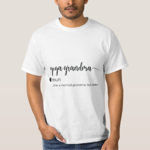 Camiseta Engraçada definição de avó Yoga