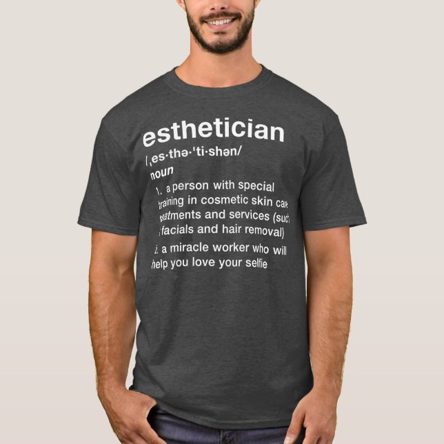 Camiseta Engraçada Definição Estheticista (Frente)