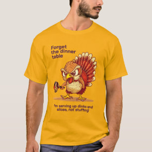 Camiseta Engraçada Delight: Turquia versus Pickleball!