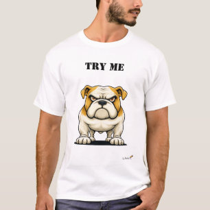Camiseta engraçada do Bulldog Mal-humorado