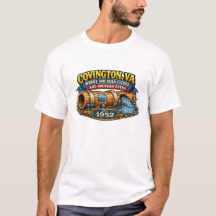 Camiseta Engraçada do Cano de Água de Covington