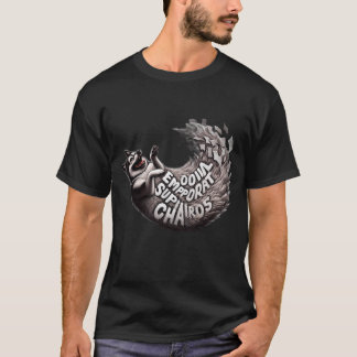 Camiseta engraçada do cão Husky de apoio emocional