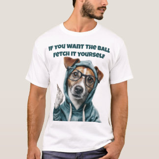 Camiseta engraçada do cão Jack Russell