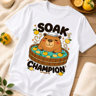 Camiseta engraçada do Capivara Campeão de Molho no