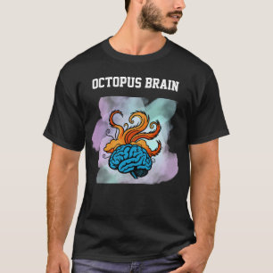 Camiseta Engraçada do Cérebro de Polvo Ciência do