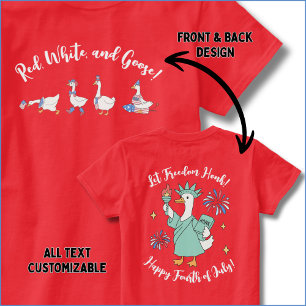 Camiseta engraçada do Dia 4 de Julho Vermelha, Bra
