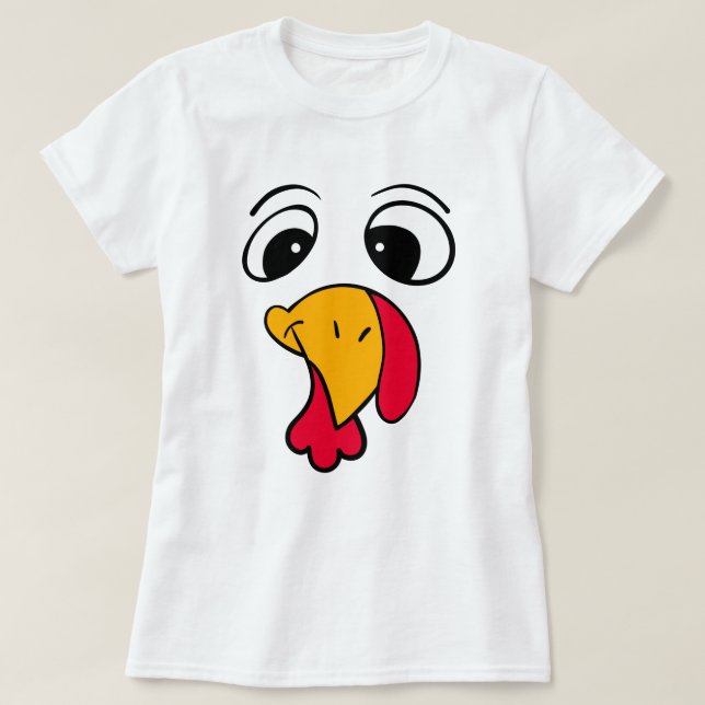 Camiseta engraçada do Dia de Ação de Graças peru (Frente do Design)