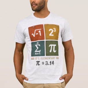 Camiseta engraçada do Dia do Pi com charada de mat