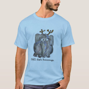 Camiseta Engraçada do Elefante