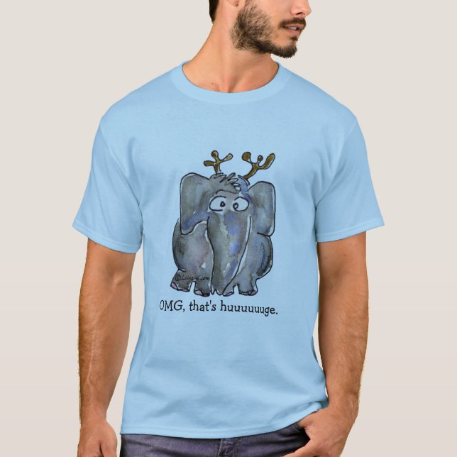Camiseta Engraçada do Elefante (Frente)