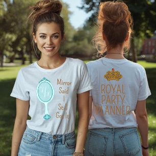 Camiseta engraçada do espelho de aniversário da ma
