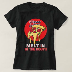Camiseta engraçada do festival de pizza