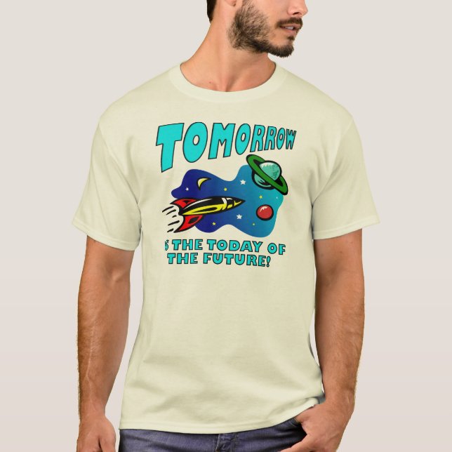 Camiseta engraçada do futuro (Frente)
