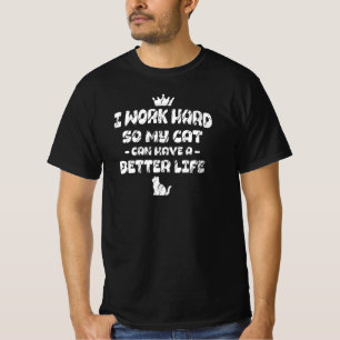 Camiseta engraçada do gato - Camiseta de citação e