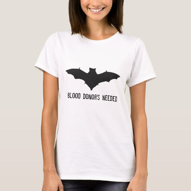 Camiseta Engraçada do Halloween Bat (Frente)