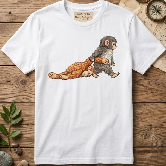 Camiseta engraçada do macaco punch gráfico macaco  (Criador carregado)