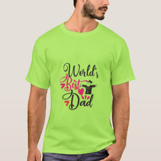 Camiseta engraçada do melhor pai do mundo para o p