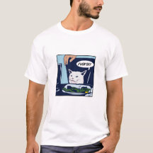 Camiseta engraçada do meme do gato Smudge