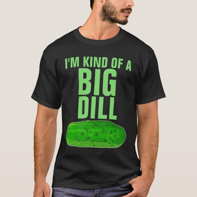 Camiseta engraçada do pai PICKLE GRANDE DILL (Frente)