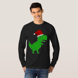 Camiseta engraçada do Papai Noel T-Rex