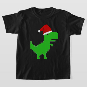 Camiseta engraçada do Papai Noel T-Rex