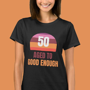 Camiseta engraçada do pôr do sol de 50 anos