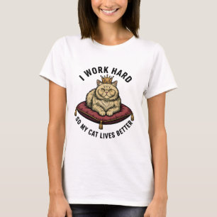 Camiseta Engraçada do Rei dos Gatos para Amantes d
