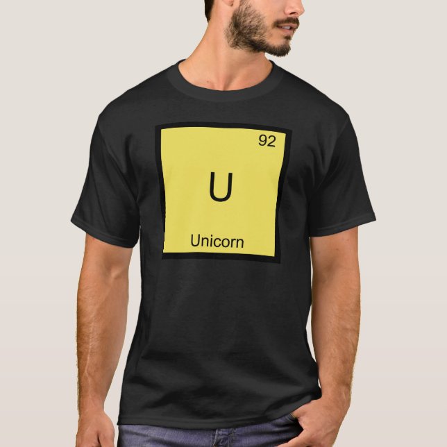 Camiseta engraçada do símbolo do elemento de quími (Frente)