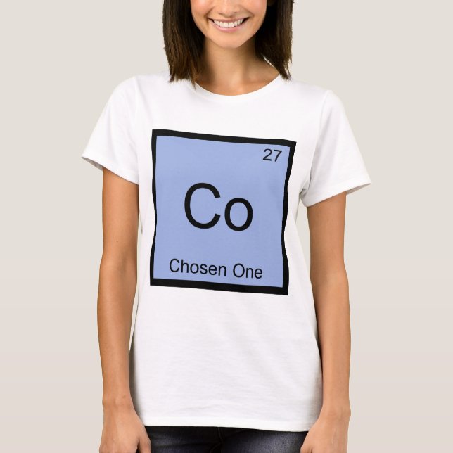 Camiseta engraçada do símbolo do elemento químico  (Frente)