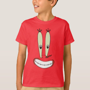 Camiseta engraçada do Sr. Caranguejo com rosto gra