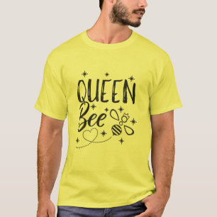 Camiseta Engraçada Dona de Abelhas Rainha-Coroa-de-Abelhas