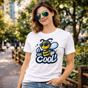 Camiseta engraçada e fofa de abelha com piada de m