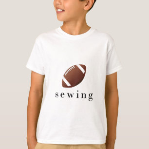Camiseta engraçada e hilária de costura de futebol