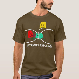 Camiseta Engraçada Eletricidade Explicou Que O Presente Do 