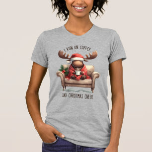 Camiseta Engraçada Engraçada, Preguiçosa, Rosa, Natal