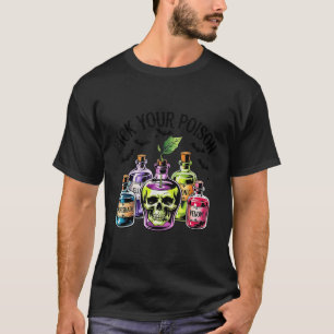 Camiseta Engraçada Escolha Sua Maçã Venenosa Prina Gótica H