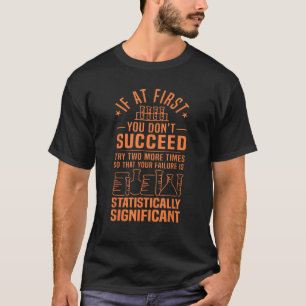 Camiseta Engraçada Estatística Ciência Presente Para Homens