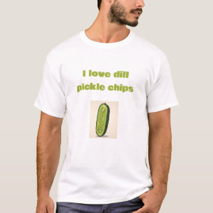 Camiseta engraçada Eu amo chips de picles com endr