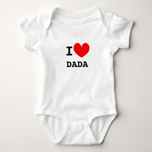 Camiseta engraçada Eu amo papai para bebê | Humor  (Frente)